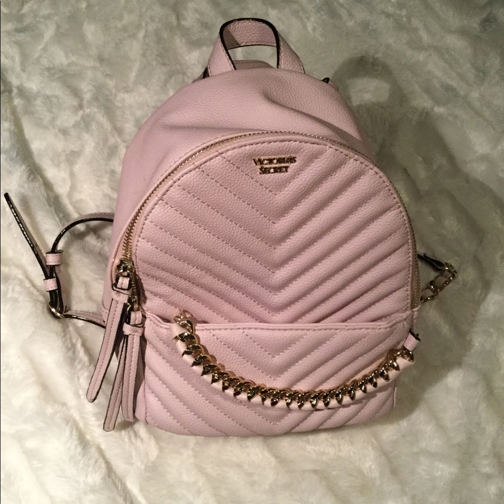 Victoria Secret pebbled small pink backpack